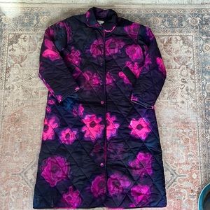 Rachel Comey × Target Quilted Snap Button Front Floral Print Long Jacket Small